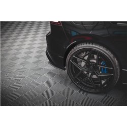 Maxton - Street Pro Lame Du Pare Chocs Arriere V.1 Volkswagen Golf R Mk8 / Mk8 Facelift Noir-Rouge
