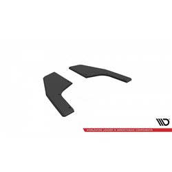 Maxton - Street Pro Lame Du Pare Chocs Arriere V.1 Volkswagen Golf R Mk8 / Mk8 Facelift Noir-Rouge