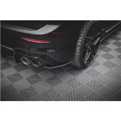 Maxton - Street Pro Lame Du Pare Chocs Arriere V.1 Volkswagen Golf R Mk8 / Mk8 Facelift Noir