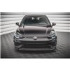 Maxton - Lame Du Pare-Chocs Avant V.5 Volkswagen Golf R Hatchback / Variant Mk8 Noir Brillant