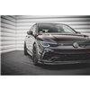 Maxton - Lame Du Pare-Chocs Avant V.5 Volkswagen Golf R Hatchback / Variant Mk8 Noir Brillant