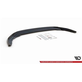Maxton - Lame Du Pare-Chocs Avant V.5 Volkswagen Golf R Hatchback / Variant Mk8 Noir Brillant
