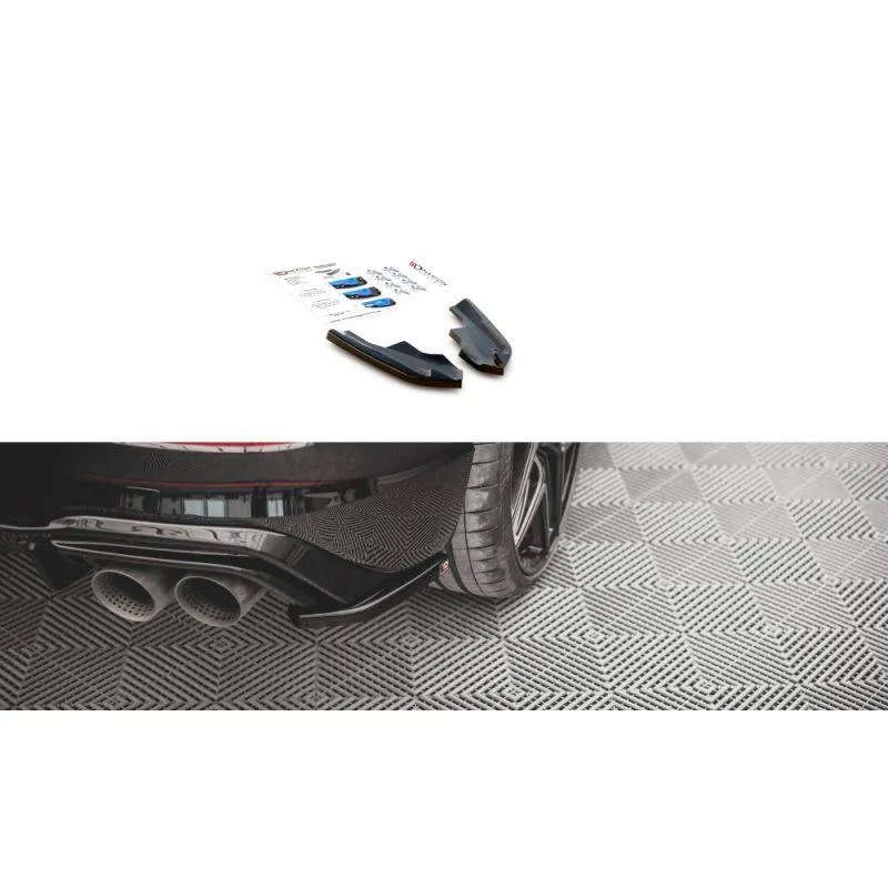 Maxton - Lames De Pare-Chocs Arrière Latérales V.4 Volkswagen Golf R Hatchback Mk8 Facelift