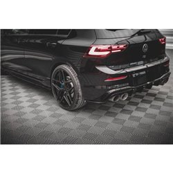 Maxton - Lames De Pare-Chocs Arrière Latérales V.4 Volkswagen Golf R Hatchback Mk8 Facelift 