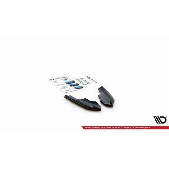 Maxton - Lames De Pare-Chocs Arrière Latérales V.4 Volkswagen Golf R Hatchback Mk8 Facelift 