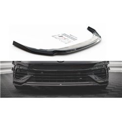 Maxton - Lame Du Pare-Chocs Avant V.6 Volkswagen Golf R Hatchback / Variant Mk8 Noir Brillant