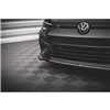 Maxton - Lame Du Pare-Chocs Avant V.6 Volkswagen Golf R Hatchback / Variant Mk8 Noir Brillant