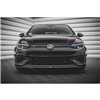 Maxton - Lame Du Pare-Chocs Avant V.6 Volkswagen Golf R Hatchback / Variant Mk8 Noir Brillant