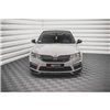 Maxton - Lame Du Pare-Chocs Avant V.2 Skoda Octavia RS Mk3 Facelift Noir Brillant