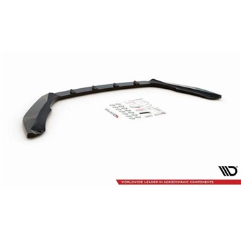 Maxton - Lame Du Pare-Chocs Avant V.2 Skoda Octavia RS Mk3 Facelift Noir Brillant