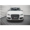 Maxton - Lame Du Pare-Chocs Avant Audi SQ5 / Q5 S-Line Mk1 (8R) Noir Brillant