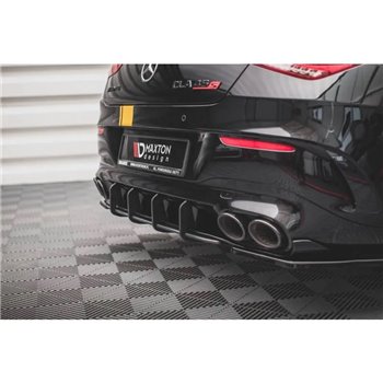 Maxton - Street Pro Central Diffuseur Arriere Mercedes-AMG CLA 35 / 45 Aero C118 Noir