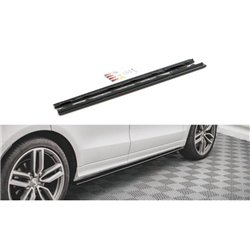Maxton - Rajouts Des Bas De Caisse Audi SQ5 / Q5 S-Line Mk1 (8R) Noir Brillant