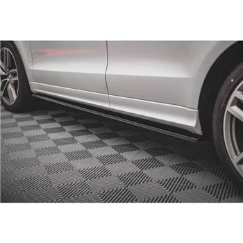 Maxton - Rajouts Des Bas De Caisse Audi SQ5 / Q5 S-Line Mk1 (8R) Noir Brillant