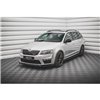 Maxton - Lame Du Pare-Chocs Avant V.3 Skoda Octavia RS Mk3 Noir Brillant