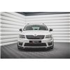 Maxton - Lame Du Pare-Chocs Avant V.3 Skoda Octavia RS Mk3 Noir Brillant