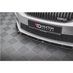Maxton - Lame Du Pare-Chocs Avant V.3 Skoda Octavia RS Mk3 Noir Brillant