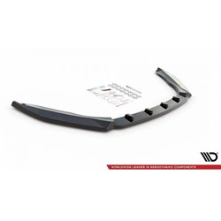 Maxton - Lame Du Pare-Chocs Avant V.3 Skoda Octavia RS Mk3 Noir Brillant