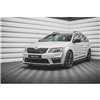 Maxton - Lame Du Pare-Chocs Avant V.4 Skoda Octavia RS Mk3 Noir Brillant