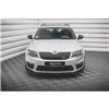 Maxton - Lame Du Pare-Chocs Avant V.4 Skoda Octavia RS Mk3 Noir Brillant