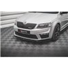 Maxton - Lame Du Pare-Chocs Avant V.4 Skoda Octavia RS Mk3 Noir Brillant