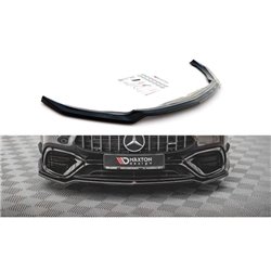 Maxton - Lame Du Pare-Chocs Avant V.1 Mercedes-AMG CLA 45 Aero C118 Noir Brillant