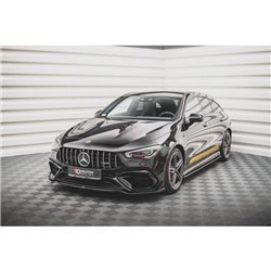 Maxton - Lame Du Pare-Chocs Avant V.1 Mercedes-AMG CLA 45 Aero C118 Noir Brillant