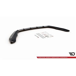 Maxton - Lame Du Pare-Chocs Avant V.3 Skoda Octavia RS Mk3 Facelift Noir Brillant