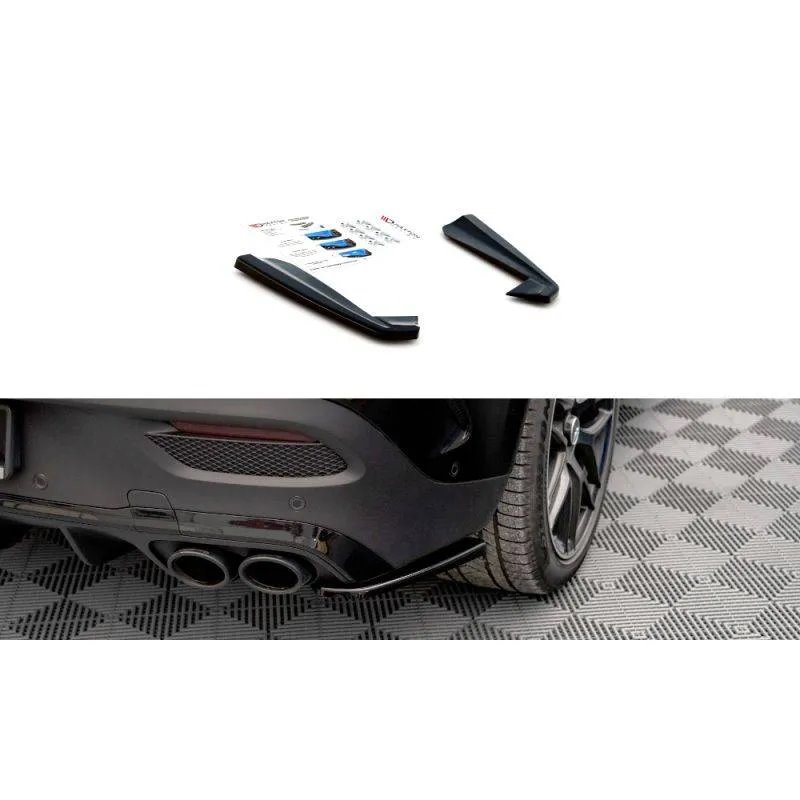 Maxton - Lames De Pare-Chocs Arrière Latérales Mercedes-AMG GLE 53 Coupe C167 / C167 Facelift Noir Brillant