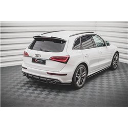 Maxton - Lames De Pare-Chocs Arrière Latérales Audi SQ5 Mk1 (8R) Noir Brillant