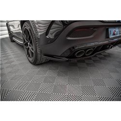 Maxton - Arriere Lame (avec une barre verticale) Mercedes-AMG GLE 53 Coupe C167 / C167 Facelift Noir Brillant