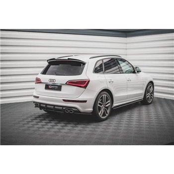 Maxton - Street Pro Central Diffuseur Arriere Audi SQ5 Mk1 (8R) Noir-Rouge