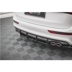 Maxton - Street Pro Central Diffuseur Arriere Audi SQ5 Mk1 (8R) Noir-Rouge