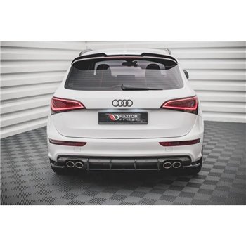 Maxton - Street Pro Central Diffuseur Arriere Audi SQ5 Mk1 (8R) Noir-Rouge