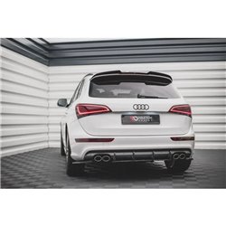 Maxton - Street Pro Central Diffuseur Arriere Audi SQ5 Mk1 (8R) Noir-Rouge