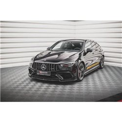 Maxton - Lame Du Pare-Chocs Avant V.2 Mercedes-AMG CLA 45 Aero C118 Noir Brillant
