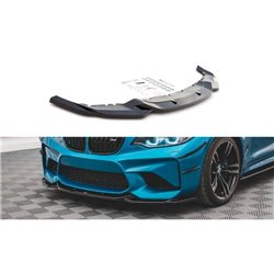 Maxton - Lame Du Pare-Chocs Avant V.3 BMW M2 F87 Noir Brillant