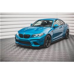 Maxton - Lame Du Pare-Chocs Avant V.3 BMW M2 F87 Noir Brillant