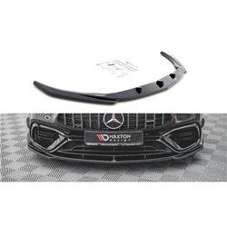 Maxton - Lame Du Pare-Chocs Avant V.3 Mercedes-AMG CLA 45 Aero C118 Noir Brillant