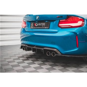 Maxton - Diffuseur Arrière Complet BMW M2 F87 Noir Brillant