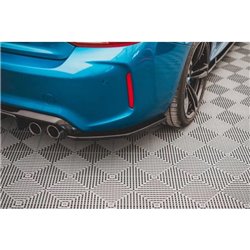 Maxton - Lames De Pare-Chocs Arrière Latérales V.3 BMW M2 F87 Noir Brillant