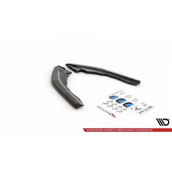 Maxton - Lames De Pare-Chocs Arrière Latérales V.3 BMW M2 F87 Noir Brillant
