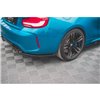 Maxton - Lames De Pare-Chocs Arrière Latérales V.2 BMW M2 F87 Noir Brillant
