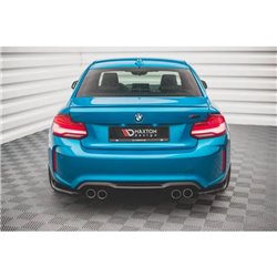 Maxton - Lames De Pare-Chocs Arrière Latérales V.2 BMW M2 F87 Noir Brillant