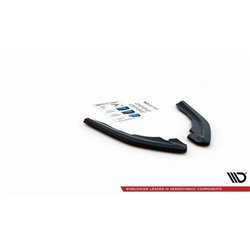 Maxton - Lames De Pare-Chocs Arrière Latérales V.2 BMW M2 F87 Noir Brillant