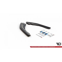 Maxton - Lames De Pare-Chocs Arrière Latérales V.2 BMW M2 F87 Noir Brillant