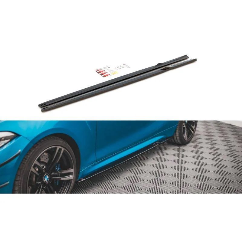 Maxton - Rajouts Des Bas De Caisse V.2 BMW M2 F87 Noir Brillant