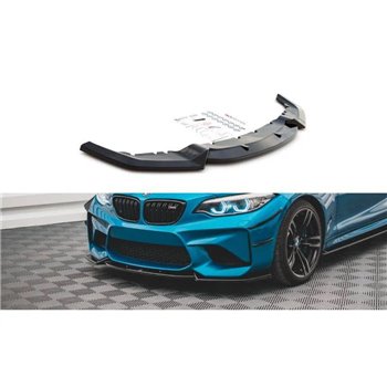Maxton - Lame Du Pare-Chocs Avant V.2 BMW M2 F87 Noir Brillant