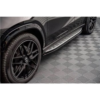 Maxton - Rajouts Des Bas De Caisse Mercedes-AMG / AMG-Line GLE Coupe C167 / C167 Facelift Noir Brillant