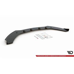 Maxton - Street Pro Lame Du Pare-Chocs Avant Mercedes-AMG C43 / AMG-Line Coupe C205 Noir + Rabats Brillant 
